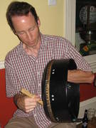 Dave playing bodhran