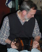 John playing concertina
